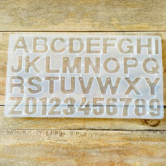 Silicone Mould Front Alphabet & Number