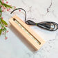 Wooden Led Base Light - Pinewood