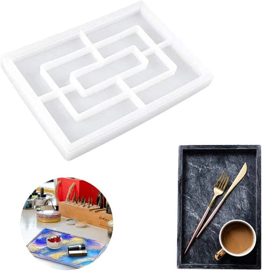 Silicone Mould Rectangle Tray With Boundary