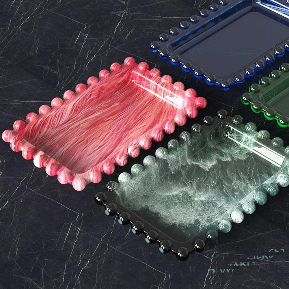 Silicone Mould Rectangular Beaded Tray
