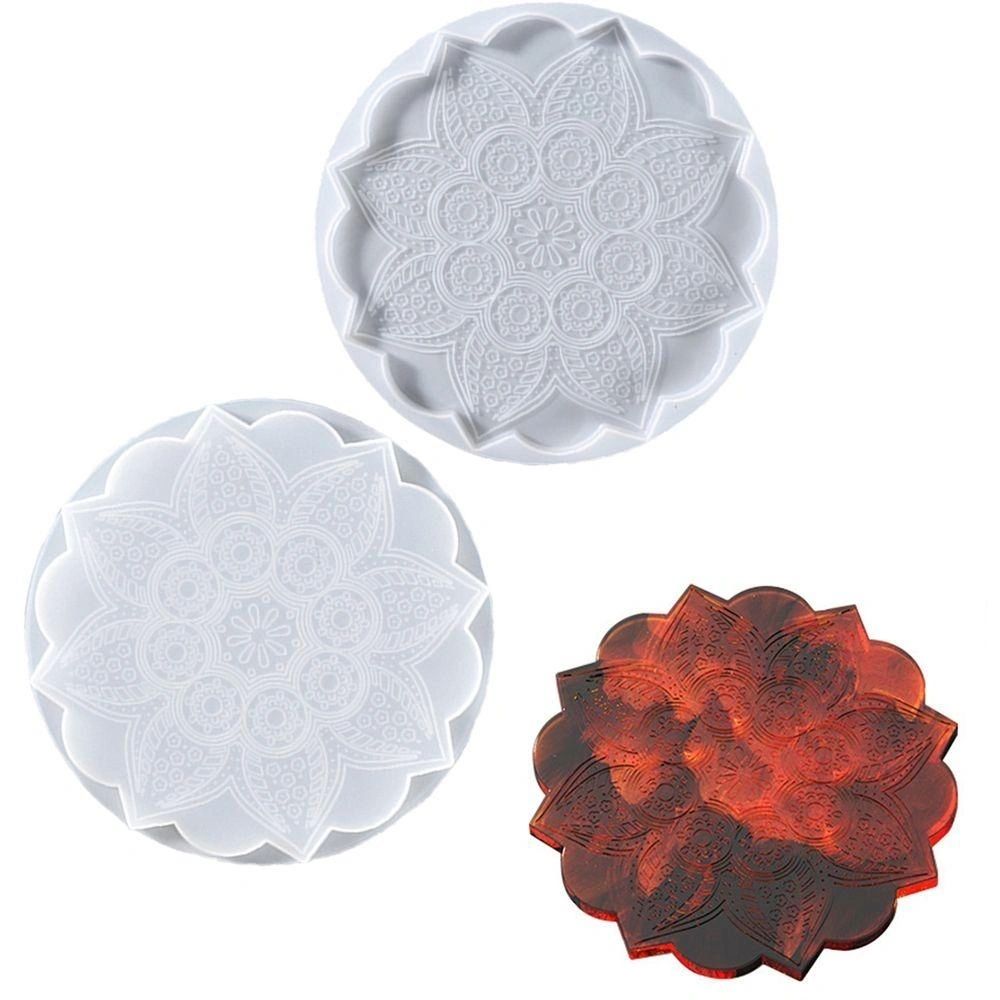 Silicone Mould 8 Inch Mandala Coaster