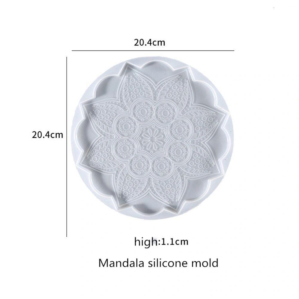 Silicone Mould 8 Inch Mandala Coaster