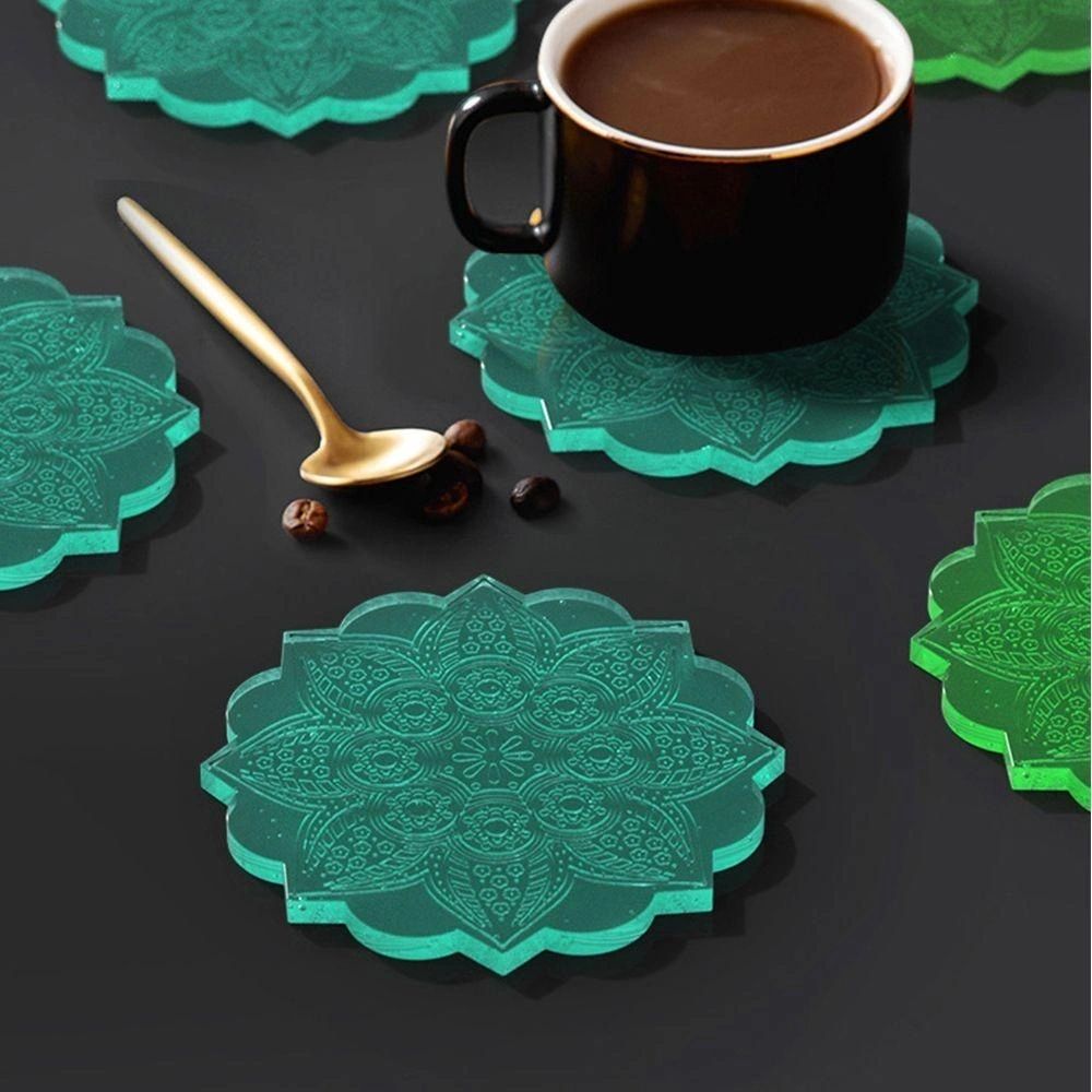 Silicone Mould 8 Inch Mandala Coaster