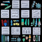 Silicone Mould Hair Clip Set Including Clips