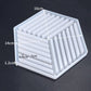 Silicone Mould Hexagon Coaster- Stripes