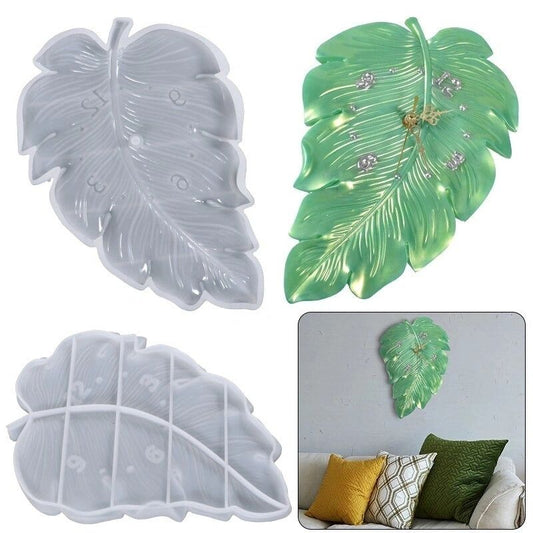 Silicone Mould Leaf Clock