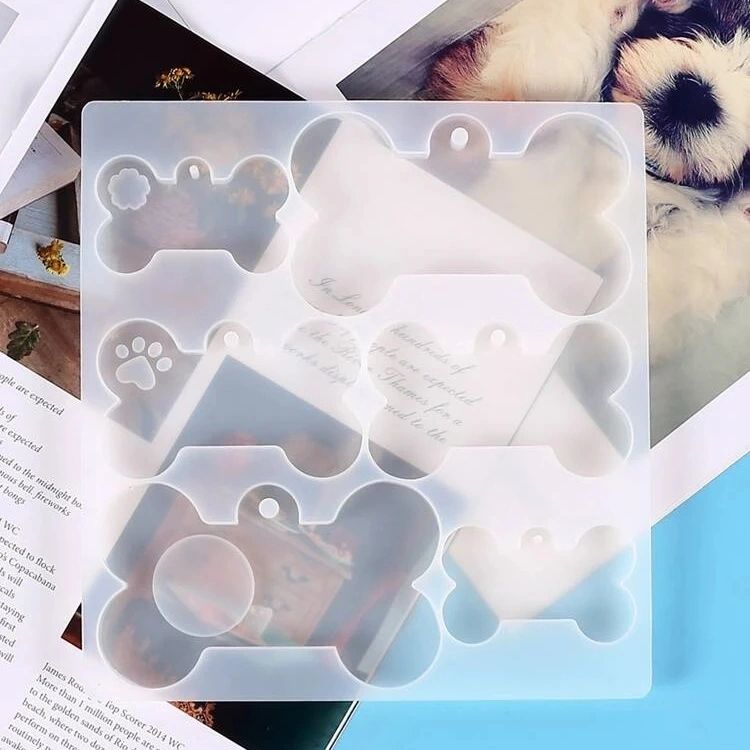 Silicone Mould Dog Bone Tag Set