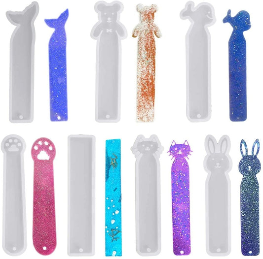 Silicone Mould Bookmark Set 7 Pcs