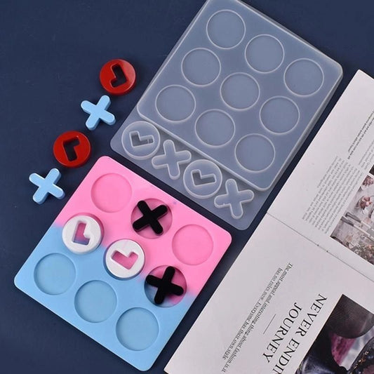 Silicone Mould Tic Tac Toe Game Big