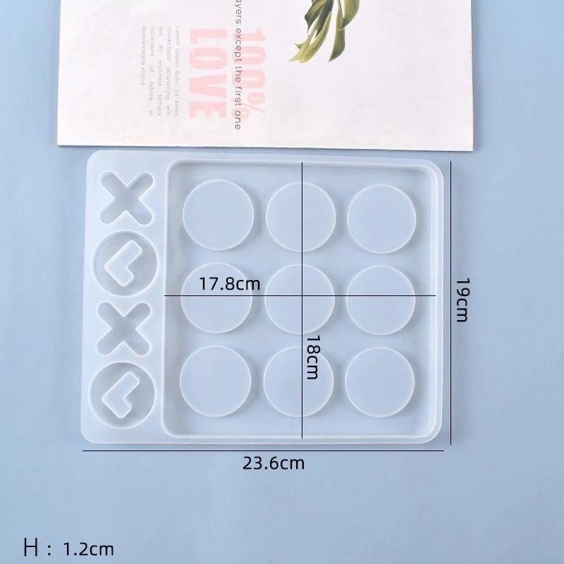 Silicone Mould Tic Tac Toe Game Big