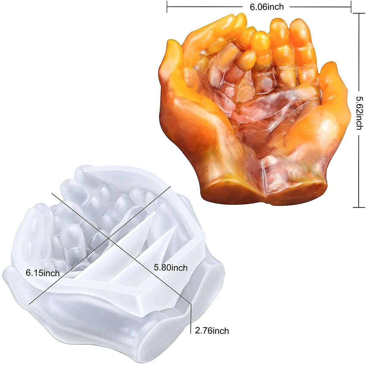 Silicone Mould Hand Shaped Tray