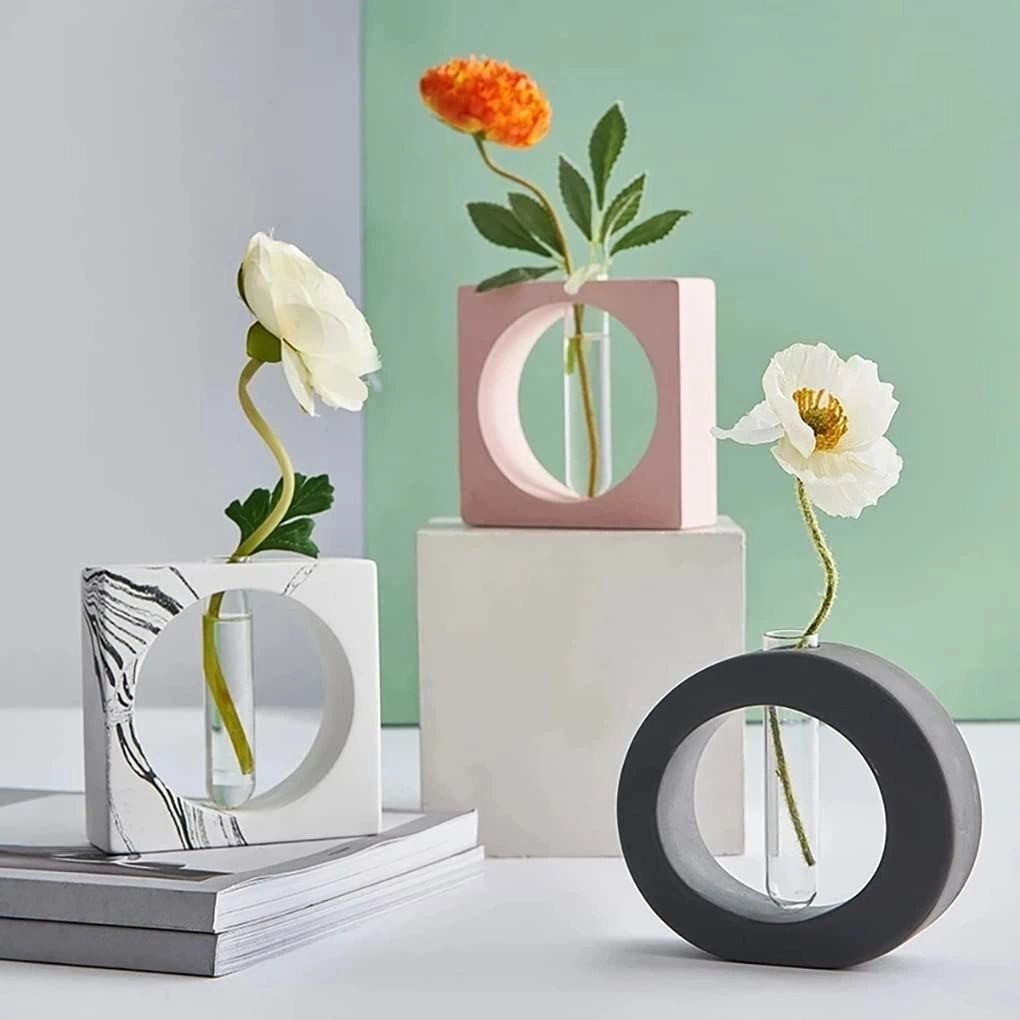 Silicone Mould Vase With 1 Test Tube